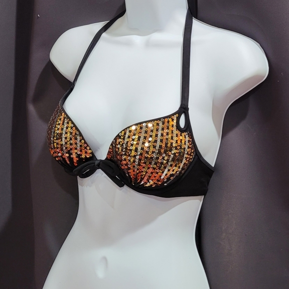 Victorias Secret Sequin Black Bombshell Bikini Set - Picture 11 of 16